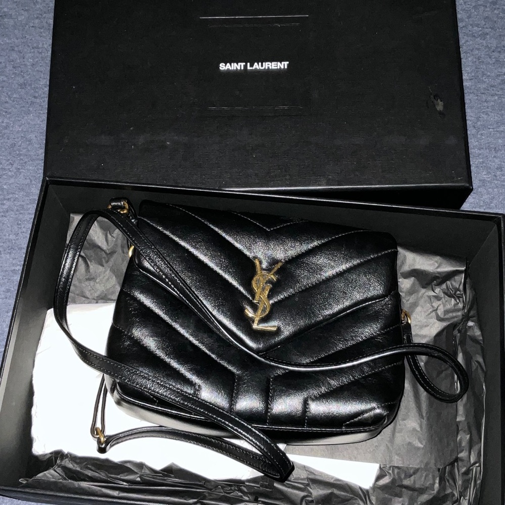 Saint Laurent Black Toy Loulou bag